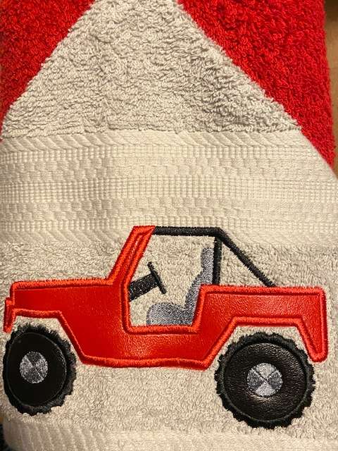 Adventure Ready Jeep Hooded Towel