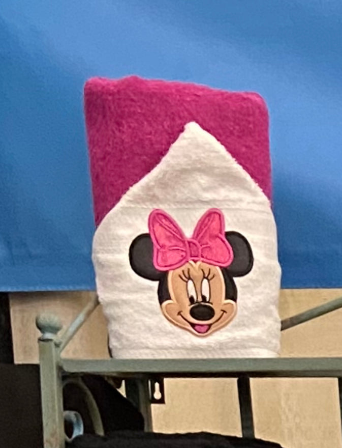 Girl Mouse Hooded Towel