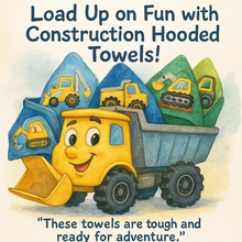 Little Builders Hooded Towel