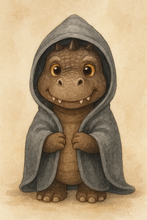 “Jurassic-Jaws” Hooded Towel