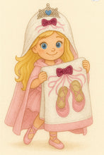 Ballet Slippers Hooded Towel
