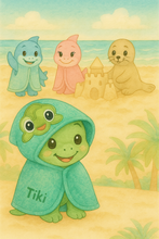 Slow and Steady Turtle Hooded Towel
