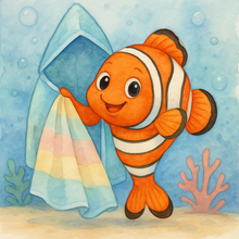 Ocean Adventures Hooded Towel