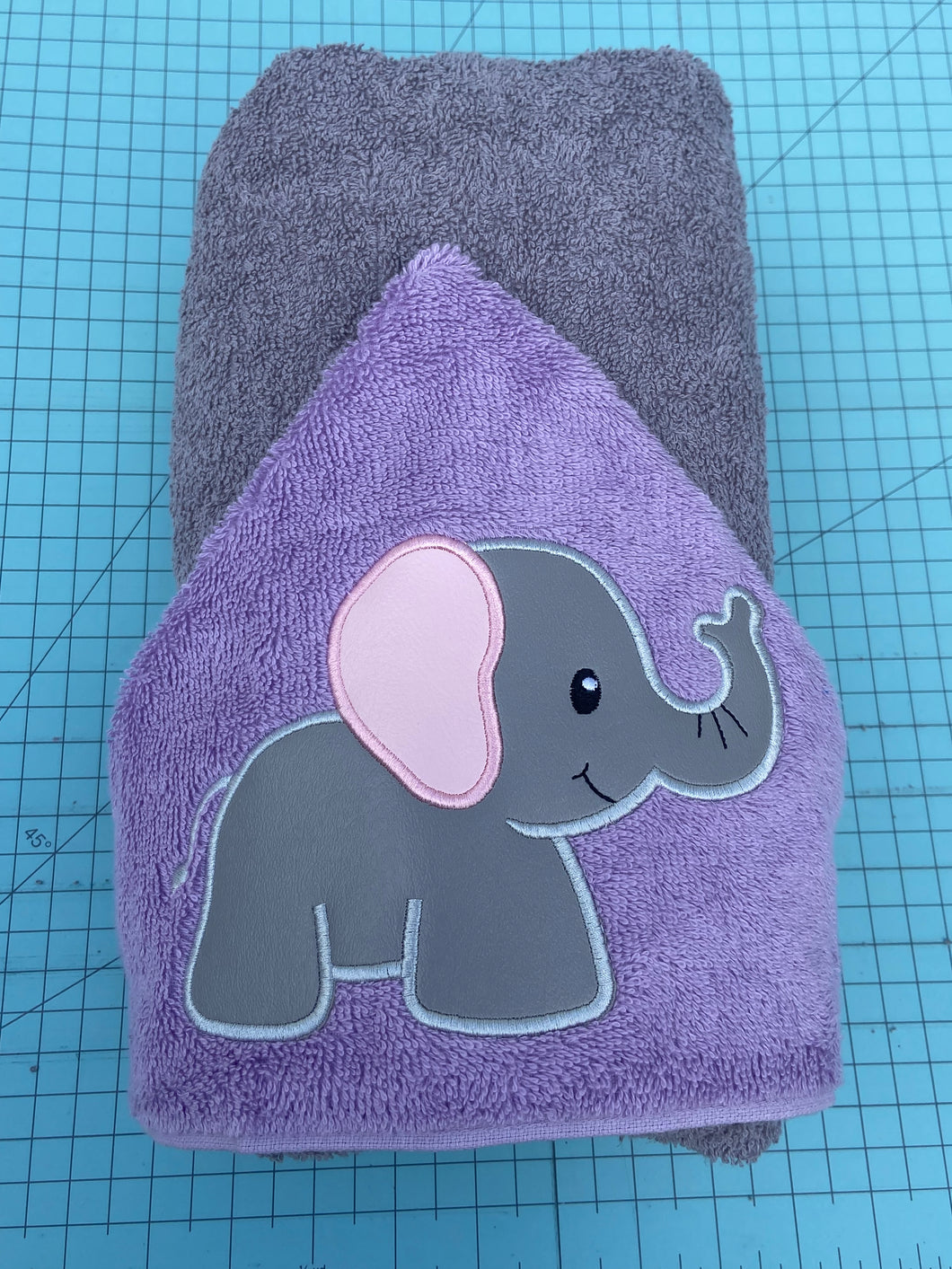 Elephant on Bath Sheet for Kelsea