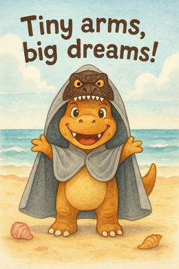 “Jurassic-Jaws” Hooded Towel