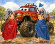Rusty the Monster Truck Hooded Towel