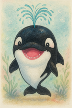 Little Orca  Hooded Towel