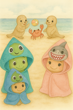 Slow and Steady Turtle Hooded Towel