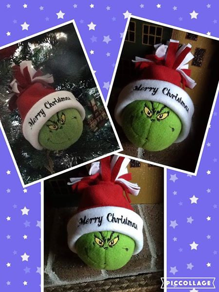 Grinch Snowball with Personalized Hat