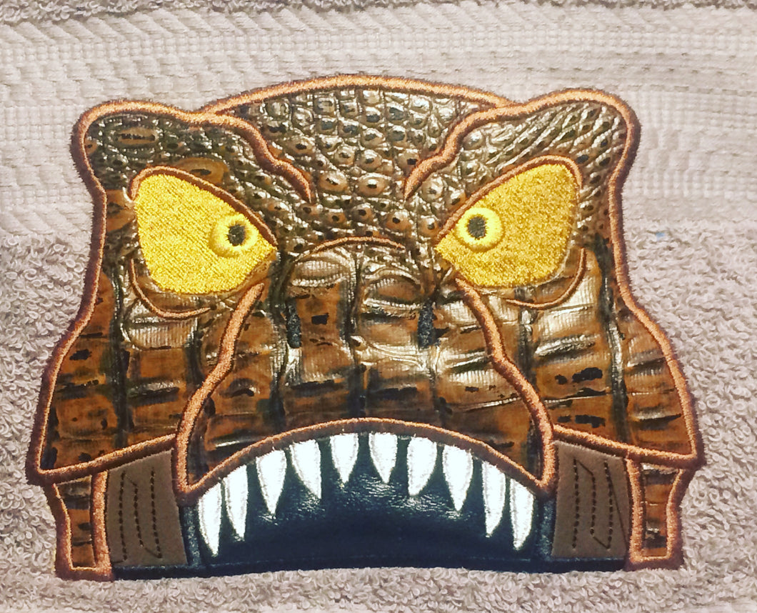 “Jurassic-Jaws” Hooded Towel