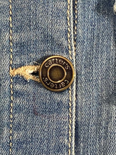 Up Cycled Denim Jacket Carter’s size 8 with Embroidered Rainbow