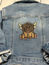 Up Cycle (18mos) Denim Jacket with Highland Cow